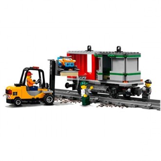 Завантажте потужний вантажний потяг LEGO® City (60198) і доставте товар вчасно! . . фото 4