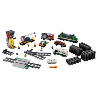 Завантажте потужний вантажний потяг LEGO® City (60198) і доставте товар вчасно! . . фото 7