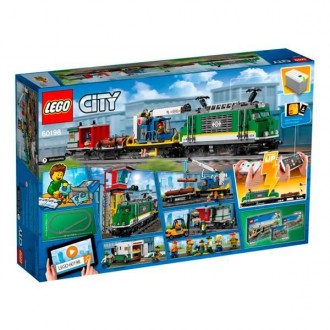 Завантажте потужний вантажний потяг LEGO® City (60198) і доставте товар вчасно! . . фото 9