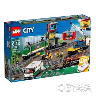 Завантажте потужний вантажний потяг LEGO® City (60198) і доставте товар вчасно! . . фото 1