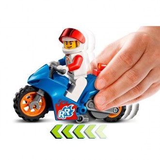 Підніміть дитячу гру в небеса з набором «Реактивний трюковий мотоцикл» LEGO® Cit. . фото 5