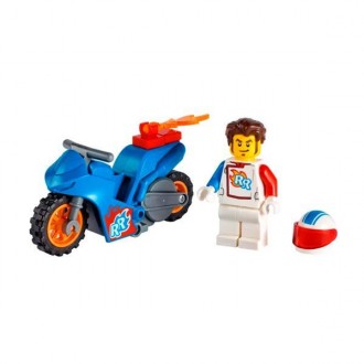 Підніміть дитячу гру в небеса з набором «Реактивний трюковий мотоцикл» LEGO® Cit. . фото 3
