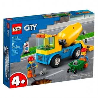 Втілюйте дитячі фантазії в життя з набором «Бетономішалка» LEGO® City (60325). У. . фото 9