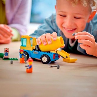 Втілюйте дитячі фантазії в життя з набором «Бетономішалка» LEGO® City (60325). У. . фото 2