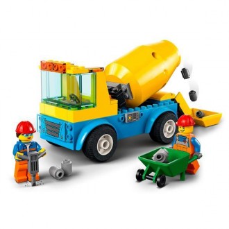 Втілюйте дитячі фантазії в життя з набором «Бетономішалка» LEGO® City (60325). У. . фото 3