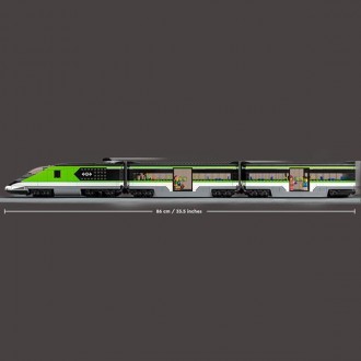 До набору LEGO® City «Пасажирський потяг-експрес» (60337) входить локомотив із д. . фото 10