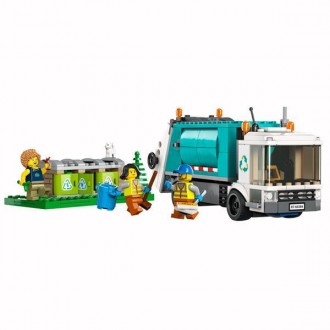 Сміттєва вантажівка LEGO® City (60386) має реалістичні можливості, включно з сор. . фото 10
