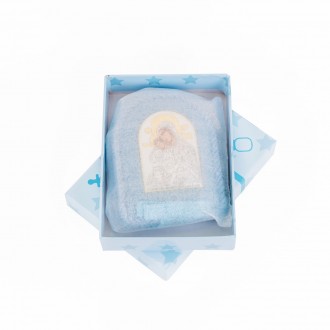 Детская икона Кикская Милостивая Богородица 8x10см MA/D1121E-C на синий подушечк. . фото 5