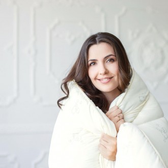 Супер теплое и легкое одеяло с натуральной шерстью - гарантированно здоровый сон. . фото 2