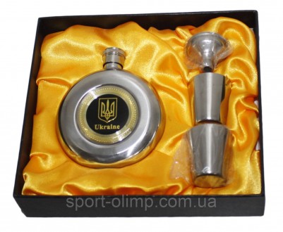 Подарочный набор 4в1 Украина GT-808 (фляга 142мл, 2 рюмки, лейка)
Если Вы ищете . . фото 2
