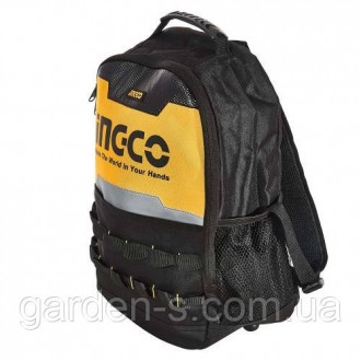 Рюкзак INGCO HBP0101 INDUSTRIAL призначений для розміщення й перенесення інструм. . фото 7