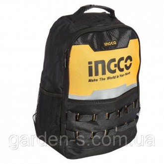 Рюкзак INGCO HBP0101 INDUSTRIAL призначений для розміщення й перенесення інструм. . фото 6