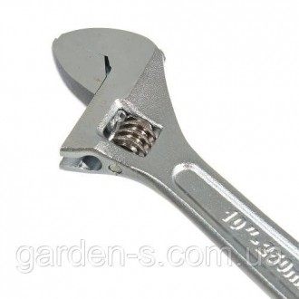 Ключ розвідний 250 мм (0-30 мм) INGCO має міцну конструкцію, широку ручку і зруч. . фото 4