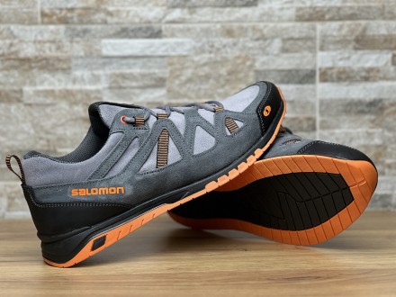 Кроссовки кожаные Salomon Ultra Track
 
Выполнены из натурального нубука, серого. . фото 11