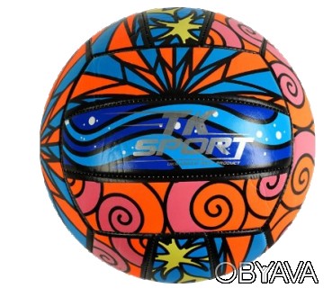 
Волейбольный мяч для зала TK SPORT, 5-ый размер, 280-300 грамм, мягкий поливини. . фото 1
