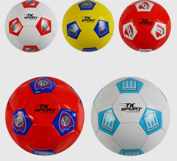 Футбольный мяч, 5 размер, поливинилхлорид, резиновый баллон
Мяч футбольный С 553. . фото 3