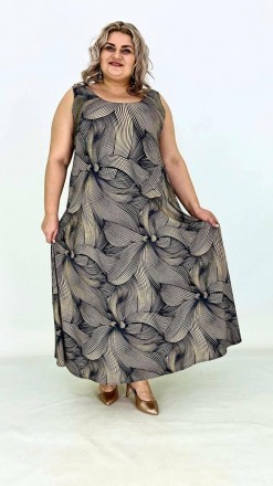 Летнее легкое повседневное платье-сарафан Астрид для больших размеров
Представля. . фото 10