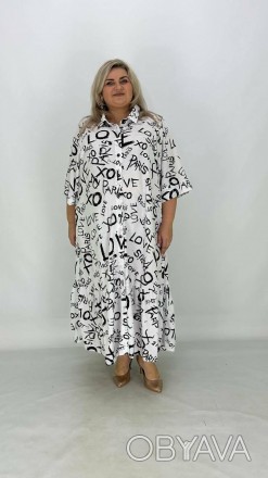 Легкое платье-рубашка Ривьера оборка А – идеальный выбор для стильных и уверенны. . фото 1