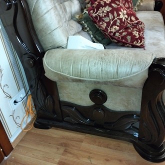 Продам мягкий гарнитур Ричмонд диван + 2 раскладных кресла. Обивка винилкожа ант. . фото 9