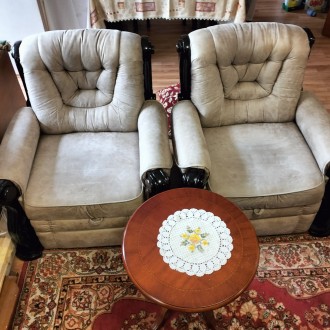 Продам мягкий гарнитур Ричмонд диван + 2 раскладных кресла. Обивка винилкожа ант. . фото 8