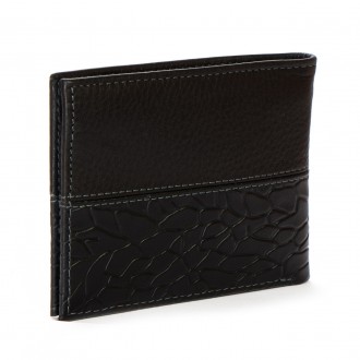 Мужской кожаный кошелек для банкнот Bretton, серия Black Edition. Изготовлен из . . фото 5