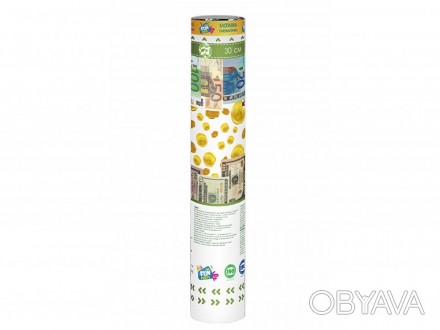 Пневмохлопавка 30 см наповнючач конфеті купюри (долар, євро, папір, смужка) PFF5. . фото 1