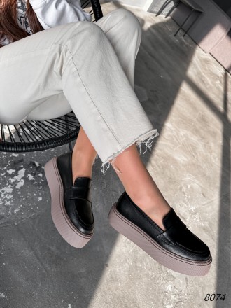 
Туфли лоферы женские Florri черные натуральная кожа 8074 размер 37
Материал: на. . фото 5