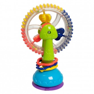 Іграшка-брязкальце "Колесо" обертається навколо своєї осі та має елементи всеред. . фото 3