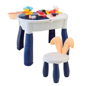 Набор Стол и стул зайчик Iblock PL-921-285
 
Детский игровой стол и стульчик IBL. . фото 3