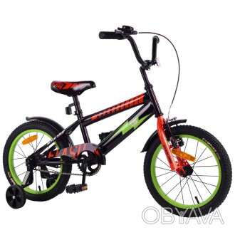 Велосипед детский 16" Tilly Flash T-21649 green+red 
Двухколесный детский велоси. . фото 1