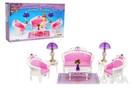 Мебель для куклы барби гостиная Gloria 2604
 
коробка 33*8,5*21 см
. . фото 1