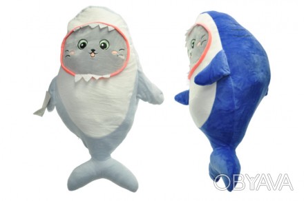 Мягкая игрушка кот в акуле K15252 кот акула 25 см
 
 
размер игрушки 25 см, 2 цв. . фото 1