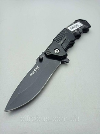 Нож складной Cold Steel Black Sable - тактический складной нож черного цвета с к. . фото 3