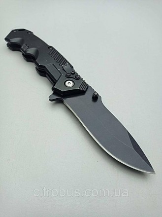 Нож складной Cold Steel Black Sable - тактический складной нож черного цвета с к. . фото 4