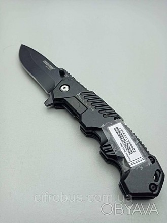 Нож складной Cold Steel Black Sable - тактический складной нож черного цвета с к. . фото 1