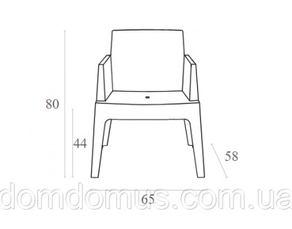 
Штабелируемое кресло из перерабатываемого полипропилена, прочное и устойчивое. . . фото 6