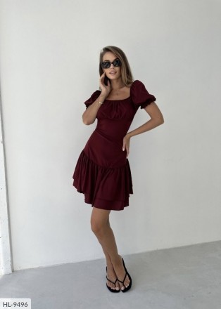 Сукня HL-9496
Тканина: софт
Колір: марсал, малина, електрик
Сукня зі шнурівкою п. . фото 2