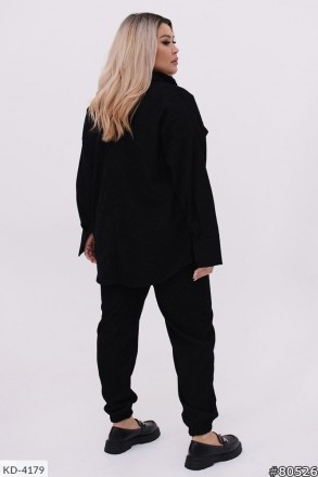 Прогулочный костюм IA-3850
Цвета: черный, бисквит, масло, джинс.
Ткань микро вел. . фото 6