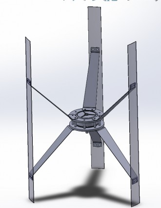 Вертикальный ветрогенератор 1 квт с вертикальным размещением ротора, который мож. . фото 9