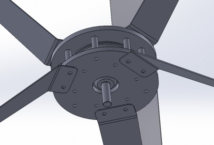 Вертикальный ветрогенератор 1 квт с вертикальным размещением ротора, который мож. . фото 5