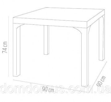Стол квадратный со стеклом торговой марки Irak Plastik. . фото 8