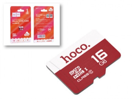 Карта памяти 16Гб Hoco TF Micro SDXC Высокоскоростная TF Card, карта памяти Micr. . фото 2
