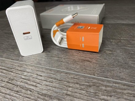 Турбо Зарядний пристрій для Xiaomi Mi GaN Charger 120W Max + Кабель Type C- Type. . фото 9
