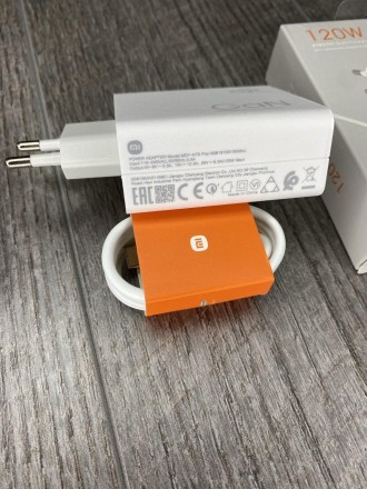 Турбо Зарядний пристрій для Xiaomi Mi GaN Charger 120W Max + Кабель Type C- Type. . фото 6