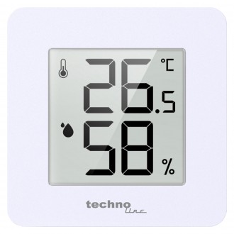 Настільний термогігрометр Technoline WS9475 White має надзвичайно широкий кут ог. . фото 3