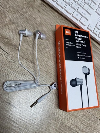 Наушники Earphones Basic 3,5 мм для Xiaomi, Проводные наушники для ксиоми
Слушай. . фото 2