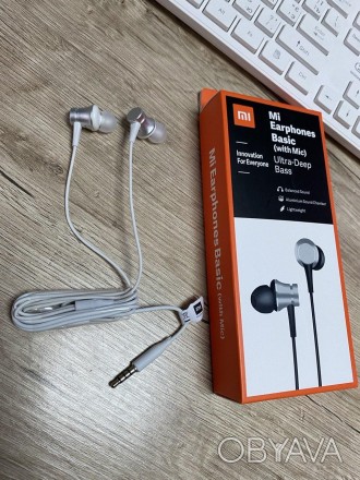 Наушники Earphones Basic 3,5 мм для Xiaomi, Проводные наушники для ксиоми
Слушай. . фото 1