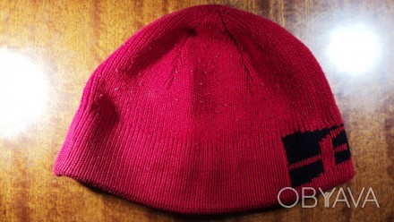 Шерстяна шапка червона (процентовка). Шерстяна шапка червона (процентовка).. . фото 1
