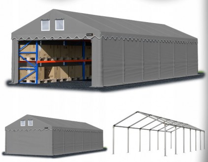 Тентовый гараж NAMIX COMFORT ПВХ 6 x 12 м
Надежные и простые в установке констру. . фото 2
