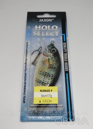 Воблер Jaxon Karas F. Довжина 9 см. Вага 17 г. Заглиблення від 0,5 до 2,5 м. Пла. . фото 1